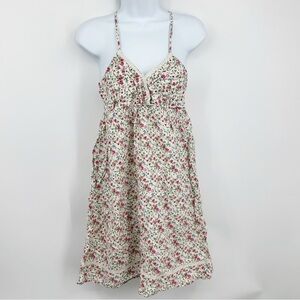 L.e.i. Vintage Y2K Floral Disty Mini Dress Size Juniors Large Coquette Fairy